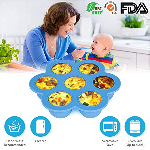 image for Bonbo Silicone Egg Bites Molds for Instant Pot Accessories - Fits Inst