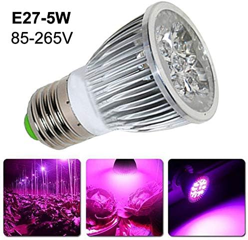 P12cheng LED Grow Light,E27 5W 85-265V Red Blue Full Spectrum Greenhouse Garden Indoor Plant Grow Light