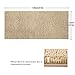 ITSOFT Plush Bathroom Rug 47x21, Absorbent Machine Washable Non Slip Chenille Bath Mats, Quick Dry Bathmat, Bath Rugs for Bath, Shower, Bedroom, or Door Mat, Beige