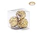 ZOOYOO Clear Plastic Box 2x2x2 inch for Weddings/Party Favors/Packaging Treat Cupcake Transparent Packing Box 50pcs