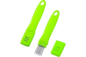 XJMWXHFC 2Pcs Chopped Green Onion Knife, Scallion Cutter Shred Knife, Stainless Steel Household Multifunctional Vegetable Sli