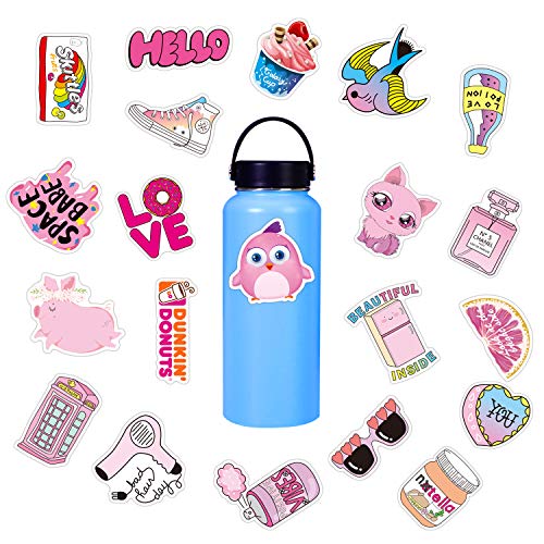 50pcs Cute Stickers for Water Bottles, Funny Waterproof Vinyl Graffiti Trendy Stickers for Teens Girls Kids Adults, Stickers for Hydro Flask Laptop Phone Computer Skateboard Guitar - Thumbnail 3