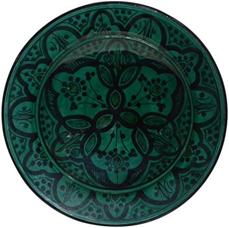 Ceramic Bowls Moroccan Handmade Serving Exquisite Piece With Vivid Colors 8 inches Across