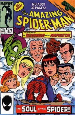 Amazon Com Amazing Spider Man 274 The Beyonder Mephisto Zarathos Appearance T D Books