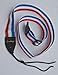 Guitar Strap Red White Blue Nylon Adjustable Acoustic Electric Bass Made In USA
