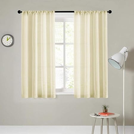 JXX Cortina Cortinas Cortas De Tul para Cocina, Media Ventana, Sala De