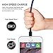 Lightning Cable,[3 Pack] Peslleey iPhone Charger to USB Syncing and Charging Cable Data Nylon Braided Cord Charger for iPhone 8/8 Plus7/7 Plus/6/6 Plus/6s/6s Plus/5/5s/5c/SE(Blue+Black).