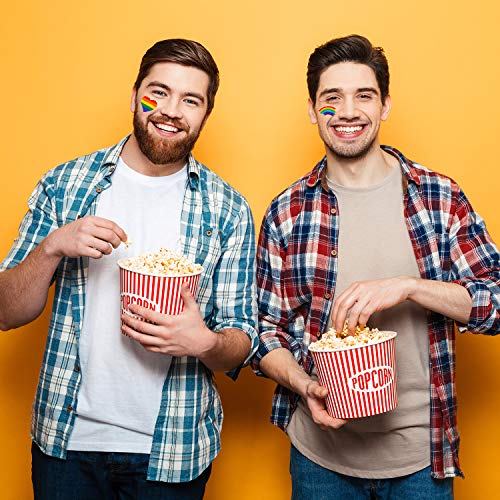 6 Rainbow+Temporary+Stickers+Celebration+Supplies