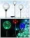 Solaration Crackle Glass Globe Solar Lawn Light, 3.5