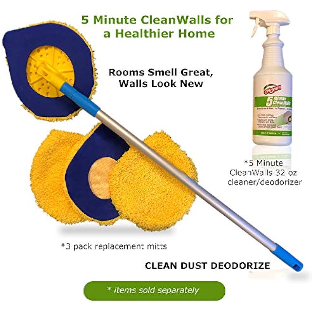 Chomp Long Dust Mops Handle Mop5 Minute CleanWalls Extendable Washer