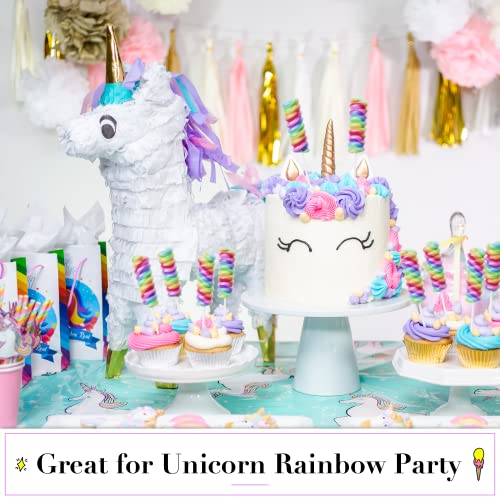 Unicorn Candy Lollipops Individually Wrapped Bulk 20pk Swirl Lollipop