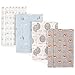 Luvable Friends Layered Flannel Burp Cloths, 4 Pack Accessory