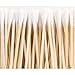 Cotton Tip, (Pack of 4/Total 400 pcs ) Swabs long, Cotton Swabs With Wooden Handles, CLEANING single-tipped Cosmetic Tool makeup removal wound care Cotton Buds