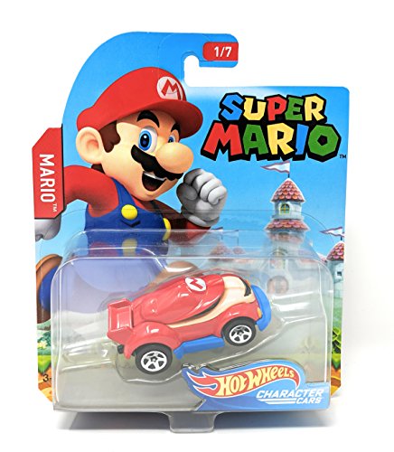 Hot Wheels Super Mario Character Cars Mario Vehicle 1/7