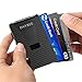 Credit Card Holder, Dayree Carbon Fiber Slim Front Pocket Wallet RFID Blocking Mens Money Clip Matte Finish