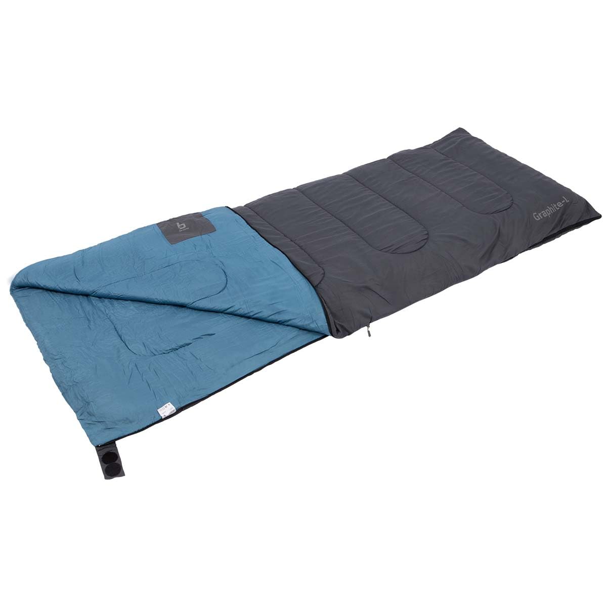Bo-Camp - Sleeping bag - Graphite L - 200x80 cm - Blue/Grey