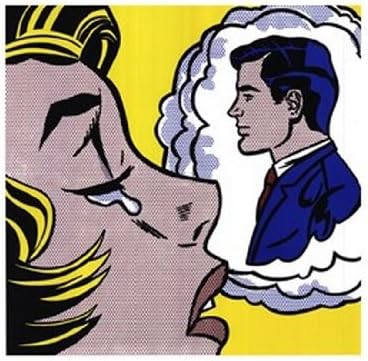Thinking of Him - Pop Art Poster by Roy Lichtenstein (30 x 24)