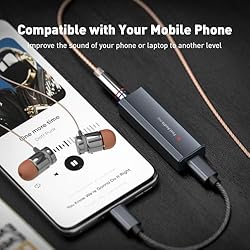 Fosi Audio DS2 USB C to AUX Headphone Amp DAC