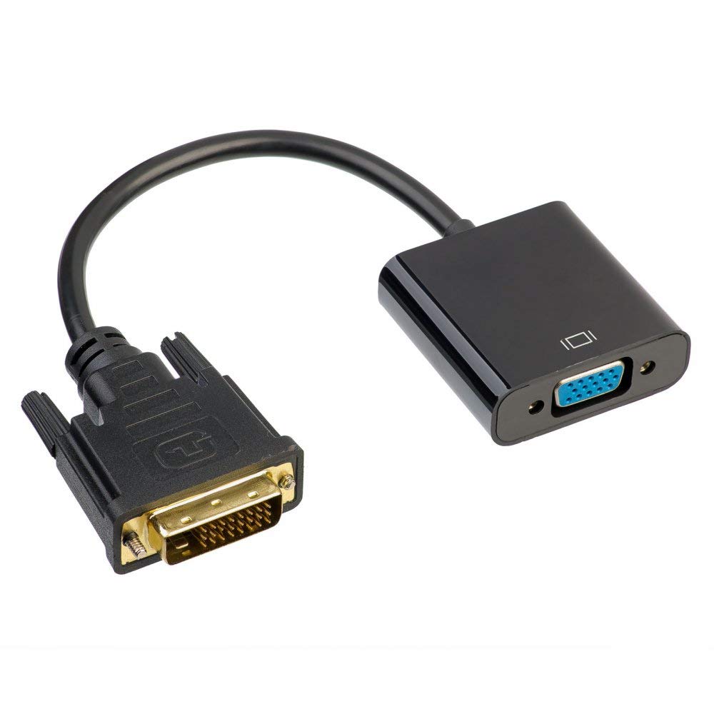 Akyga AK-AD-50 VGA Female to DVI 24+1 Pin Male Adapter Converter Cable 15 cm
