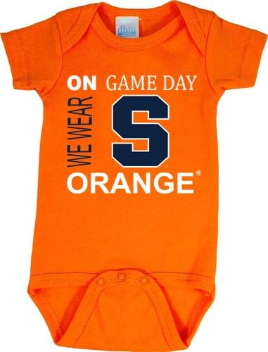 orange baby onesie
