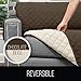 Sofa Shield Loveseat Slip Cover with Patented Strap, Cushion Protector, Reversible Stain and Dog Tear Resistant Slipcover, Quilted Microfiber 54in Seat, Washable Covers, Dogs Pets, Chocolate Beige