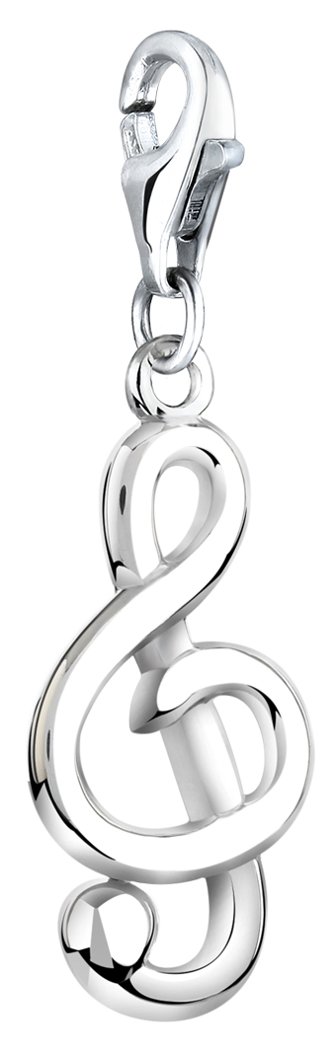 Nenalina 713203-000 Charm Note Pendant in 925 Sterling Silver Fits All Common Charm Jewellery