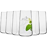 KROSNO Glasses for Water, Juices and Other Drinks | 16.57 oz | Infinity Collection | Perfect for Home, Restaurants and Partie