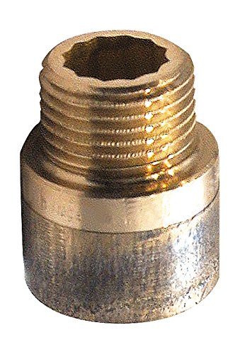 Sanitop-Wingenroth 15630 1 Pack of 10 tap Extension with Hexagon Socket, 1/2 inch x 12.5 mm, Gunmetal, 12,5 mm