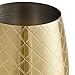 VonShef Stemless Wine Glasses, Etched Gold Stainless Steel, Set of 2