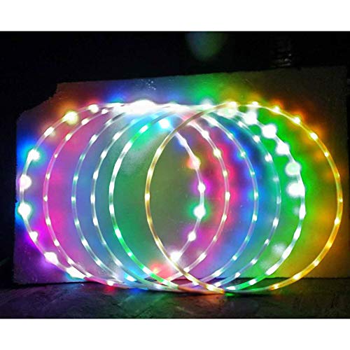 image for Peyan LED Sport Hoola Hoops for Kids Adults - 24 Color Strobing Changi