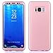 REDELEPHAN Compatible with Galaxy S8 Plus Case，Full Body Protection Ultra-Thin Hard PC Case with A Soft HD Screen Protector Anti Scratch Cover for Galaxy S8 Plus (Rose-1)