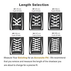 Stepace [2 Pairs Half Round Shoe Laces 1/4" Width
