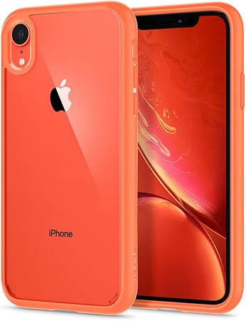 Amazon Co Jp Spigen Iphone Xr ケース 6 1インチ 対応 背面 クリア 透明 米軍mil規格取得 耐衝撃 カメラ保護 衝撃吸収 Qi充電 ワイヤレス充電 シュピゲン ウルトラ ハイブリッド 064cs コーラル パソコン 周辺機器