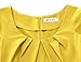 MUXXN Knee Length Dress for Women Semi Formal Retro Vintage Cocktail Short Sleeve Sheath Bodycon Pencil Dresses Yellow XL