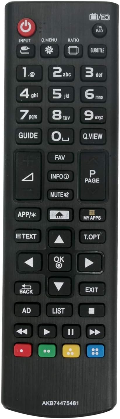 ALLIMITY AKB74475481 Remote Control Replace Fit for LG TV 65UH600V 65UF680V 55UF680V 55UF6809 55UB830V 55UB820V 55LB610V 55LB580V 55EA980W 50LN5708 50LB580V 50LB5800 49UH600V 49UF685V