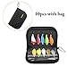 PLUSINNO 10pcs Fishing Lures Jerkbait Minnow Bass Crankbait Kit with Portable Carry Bag, Topwater Popper Lure with Treble Hook Life-like Swimbait Lure for Bass Trout Walleye Redfish