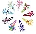 Hipgirl 9pcs 2 Inch Snap Hair Clips Korker Pinwheel Bow--Boutique No Slip Grip Metal Barrettes for Girls Teens Toddlers Babies Children Kids Women Adults Beauty Accessories Assorted Color
