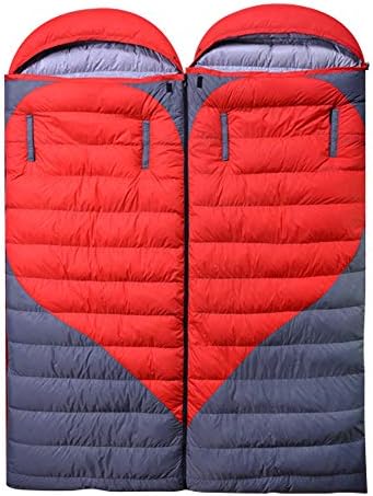 superpark Goose Down Envelope Sleeping Bags for Backpacking, Camping, Hiking; Lightweight Portable Waterproof & Downproof; 4 Season Bags for Cold Weather