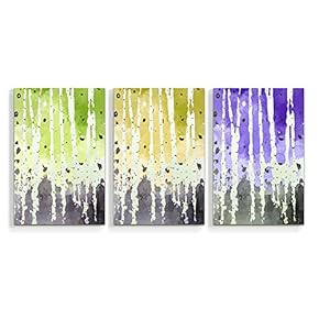 3 Panel Canvas Wall Art Silver Birch Pictures Home Wall Decorations for Bedroom Living Room Paintings Canvas Prints Framed - 16"x24" x 3 Panels