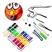 Lynda T8 Plastic Snap Fastener and Snap Pliers- Snap Fastener KIT with 240pcs Snap Buttons- for Diapers/Curtains/Kid’s Clothes/Crafts