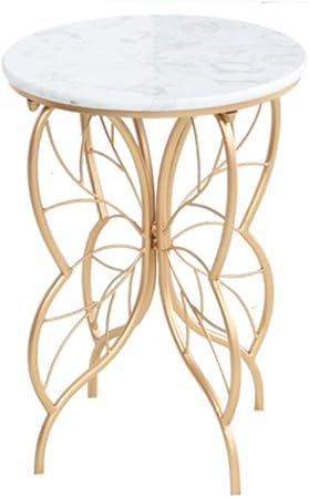 Coffee Tables Side Table Marble Table Top Round Table Best Gift Ideas Iron Butterfly Small Coffee Table Best Gift Ideas Color Gold Size 39 39 55cm Amazon Co Uk Kitchen Home