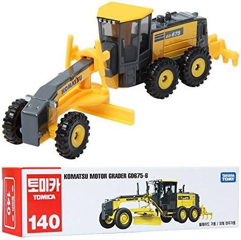 TAKARA TOMY TOMICA 140 KOMATSU MOTOR GRADER GD675-6 / MINICAR TOY