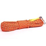 Outdoor Climbing Rope 10M(32ft) 20M(64ft) 30M (98ft) Static Rock Climbing Rope, Escape Rope Climbing Equipment Fire Rescue Parachute Rope