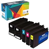 Do it Wiser Compatible Ink Cartridge Replacement HP 950XL 951XL 950 951 HP OfficeJet Pro 8600 8610 8620 8630 8625 8100 8615 8640 8660 251dw 276dw (Black, Cyan, Magenta, Yellow, 5-Pack) Newest Chip
