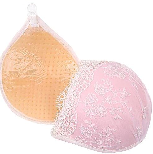 TagoWell Women Sexy Push Up Padded Invisible Bra Strapless Backless Bralette¡¢Pink Lace C