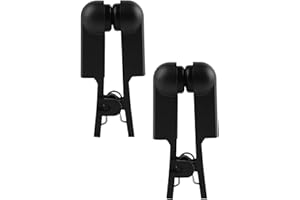 PPZ Ear Clip Electrode Rubber Black Compatible for Tens 7000 & Standard Tens Units, Reusable Ear Clip Accessory, 1 Pair