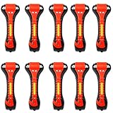 Iron Eagle Vehicle Safety Hammer, Car Escape Tool Seatbelt Cutter with Light Reflective Tape,Portable Emergency Life-Saving Hammer Tool Glass Window Punch Breaker (10 Pcs)