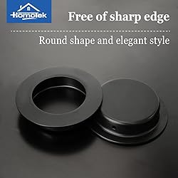HOMOTEK Round Sliding Closet Door Handles Heavy