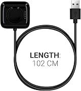 kwmobile USB Charger Cable for Oppo Watch 1 46mm Smartwatch Charging Cord Black view 2