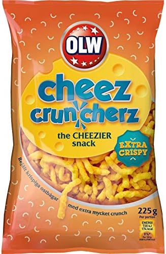 OLW Cheez Crunchers Crisp 225g Scandinavian Chips: Amazon.co.uk ...
